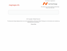 Tablet Screenshot of magmagia.info